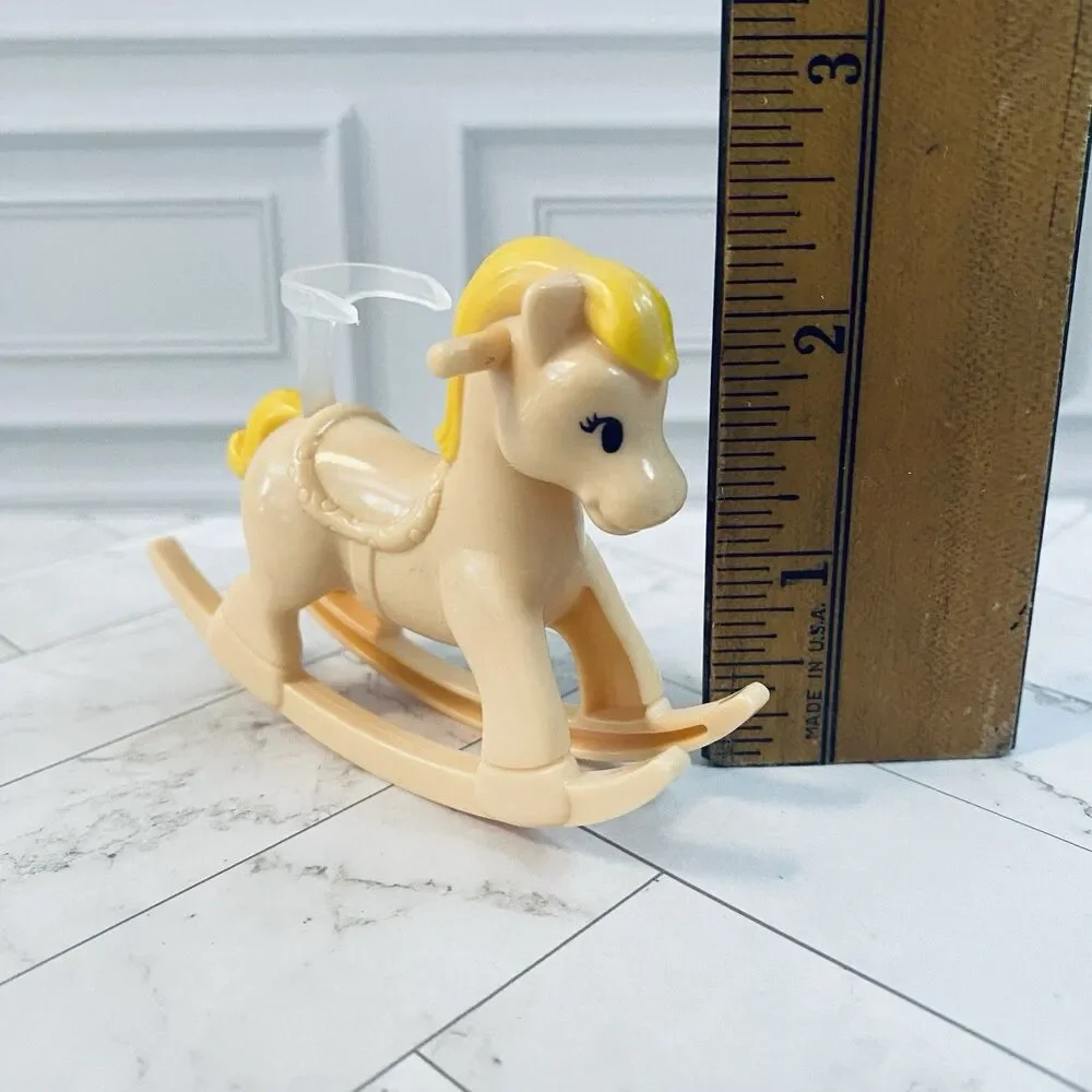 Vintage Barbie Nursery School Rocking Horse Plastic Dollhouse Nursery